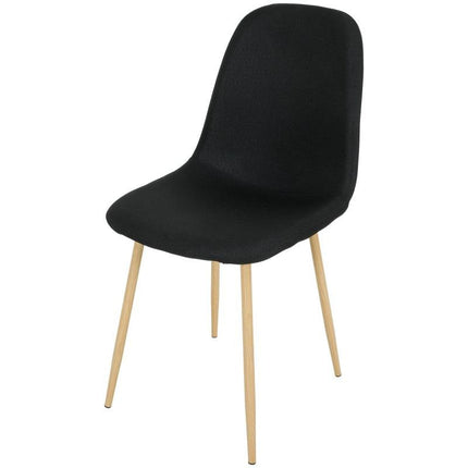 UNICORN Dining room chairs side chairs 4 pieces for 1 price black oak gray 44 x 54 x 87 cm (l - w - h) (49 cm seat height)