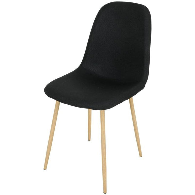 UNICORN Dining room chairs side chairs 4 pieces for 1 price black oak gray 44 x 54 x 87 cm (l - w - h) (49 cm seat height)