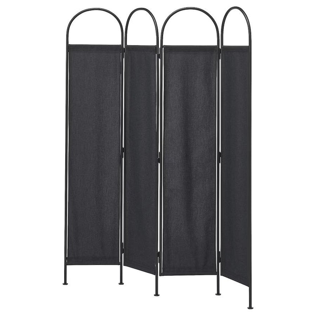 UNICORN Partition wall black 150x175 cm
