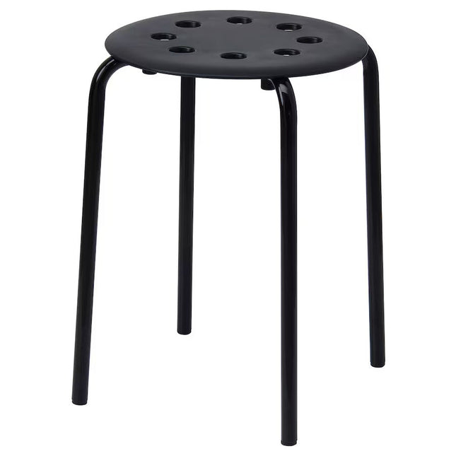 UNICORN Stool black and white 45 cm