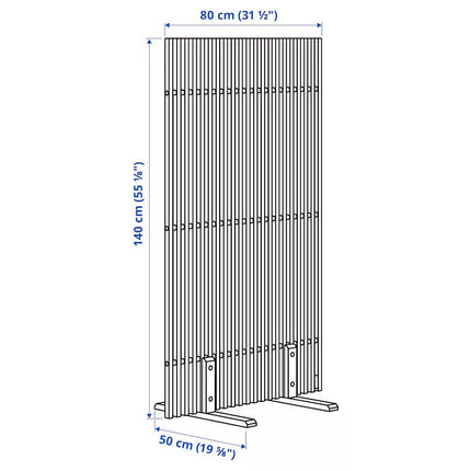 UNICORN Partition wall brown 140x80x50 cm