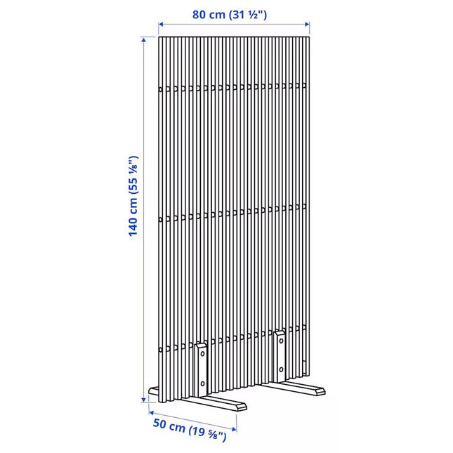 UNICORN Partition wall brown 140x80x50 cm