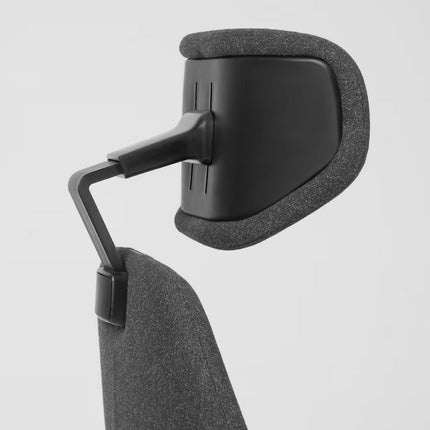 UNICORN Office chair gaming chair with adjustable backrest, high wheels, fabric, white, dark gray. Height: 138 cm, Width: 69 cm, Depth: 68 cm