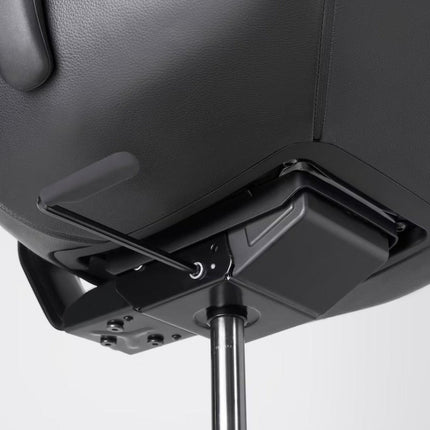 UNICORN Office chair gaming chair with adjustable backrest, high wheels, fabric, white, dark gray. Height: 138 cm, Width: 69 cm, Depth: 68 cm