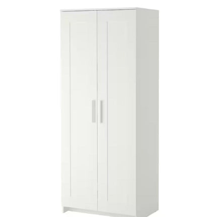 UNICORN Wardrobe wall cabinet wall unit white black Width 78 cm Depth 50 cm Height 190 cm