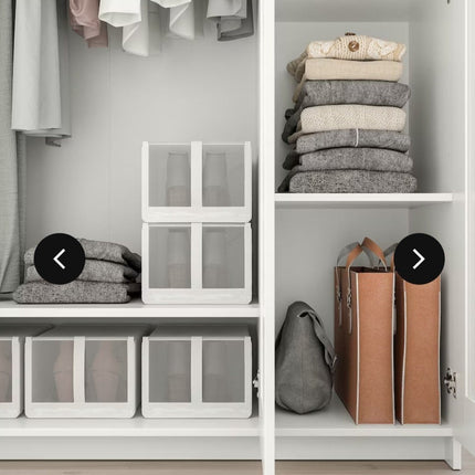 UNICORN Wardrobe wall cabinet wall unit with mirror white black width: 117 cm depth: 50 cm height: 190 cm