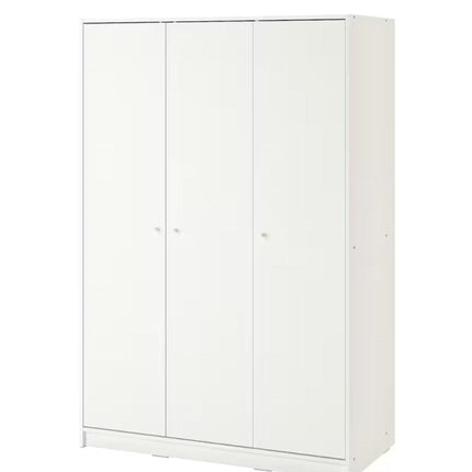 UNICORN Wardrobe wall cabinet wall unit white width: 117 cm depth: 55 cm height: 176 cm