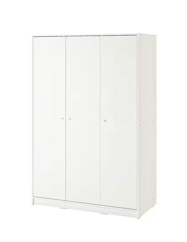 UNICORN Wardrobe wall cabinet wall unit white width: 117 cm depth: 55 cm height: 176 cm