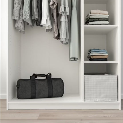 UNICORN Wardrobe wall cabinet wall unit white width: 117 cm depth: 55 cm height: 176 cm