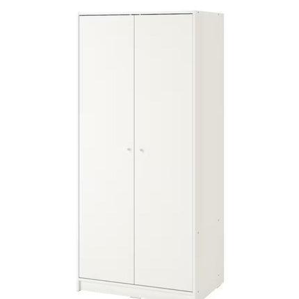UNICORN Wardrobe white black brown with mirror width: 79 cm depth: 55 cm height: 176 cm