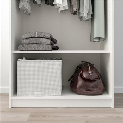 UNICORN Wardrobe white black brown with mirror width: 79 cm depth: 55 cm height: 176 cm