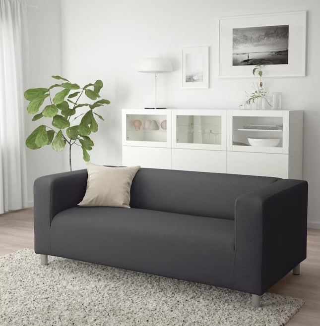 UNICORN Two-seater sofa dark gray beige light blue width 180 cm depth 88 cm height 66 cm