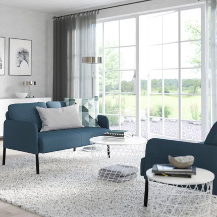 UNICORN Two-seater sofa blue black width 137 cm depth 84 cm height 89 cm