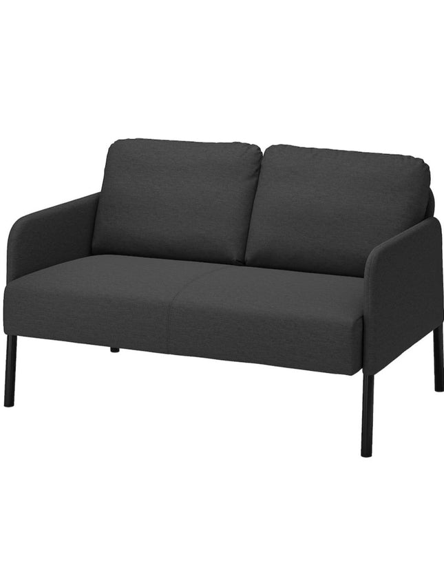 UNICORN Two-seater sofa blue black width 137 cm depth 84 cm height 89 cm