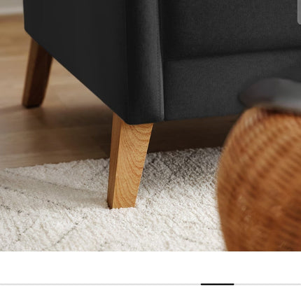UNICORN Three-seater sofa beige black width 197 cm depth 80 cm height 76 cm