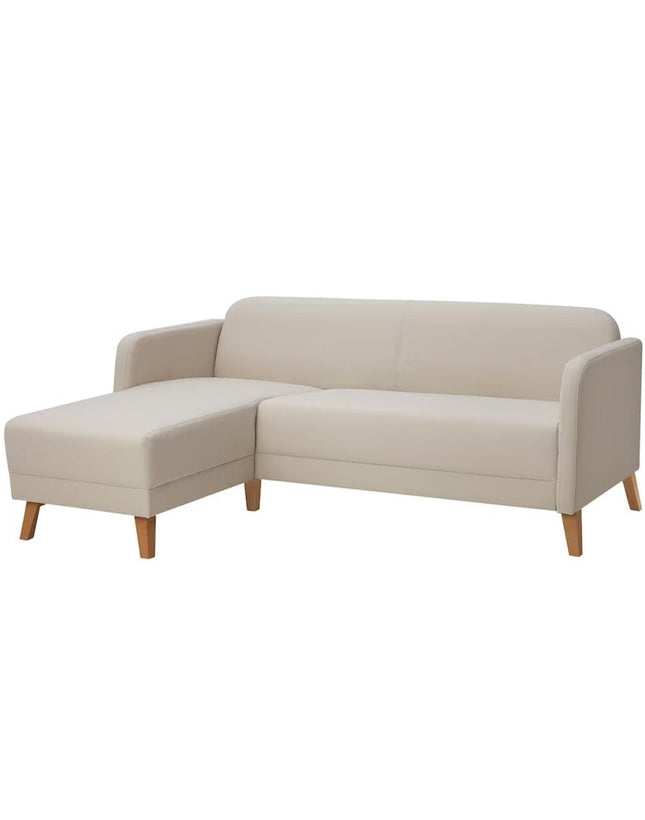 UNICORN Corner sofa beige black depth 80 cm width 197 cm height 76 cm