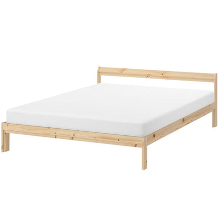 UNICORN Bed frame double bed light brown pine bed frame 140x200cm length 205 cm width 144 cm
