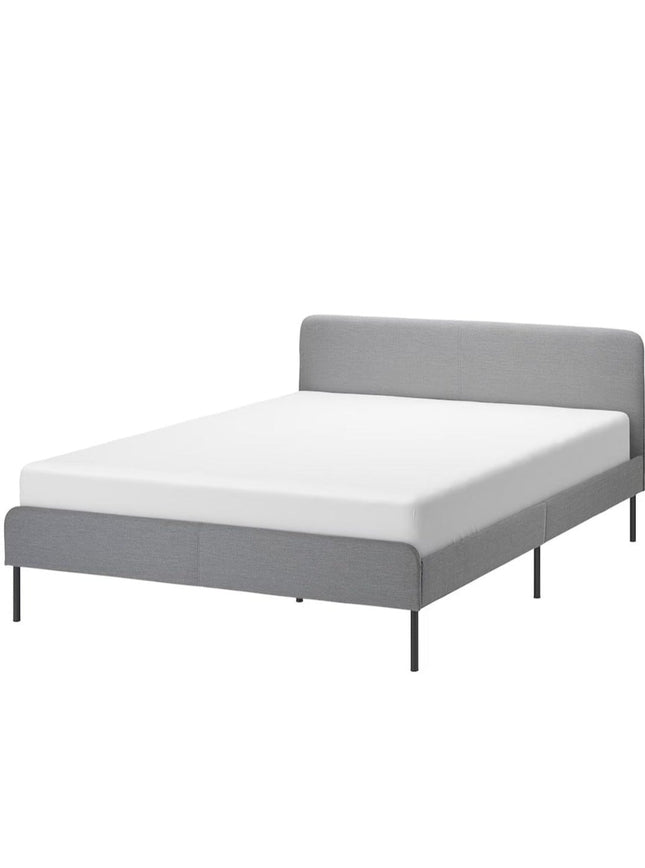 UNICORN Bed frame double bed gray black 140x200cm length 206 cm width 144 cm