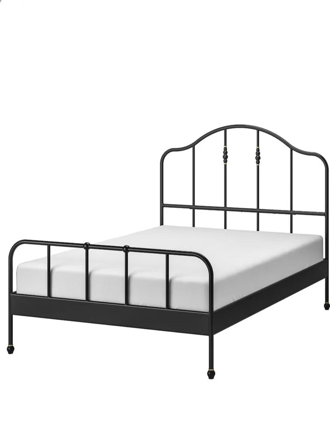 UNICORN Bed frame double bed black 140x200cm length 208 cm width 148 cm