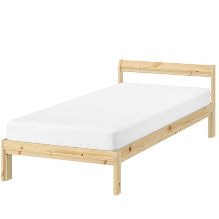 UNICORN Bed frame single bed light brown pine 90x200cm length 205 cm width 94 cm