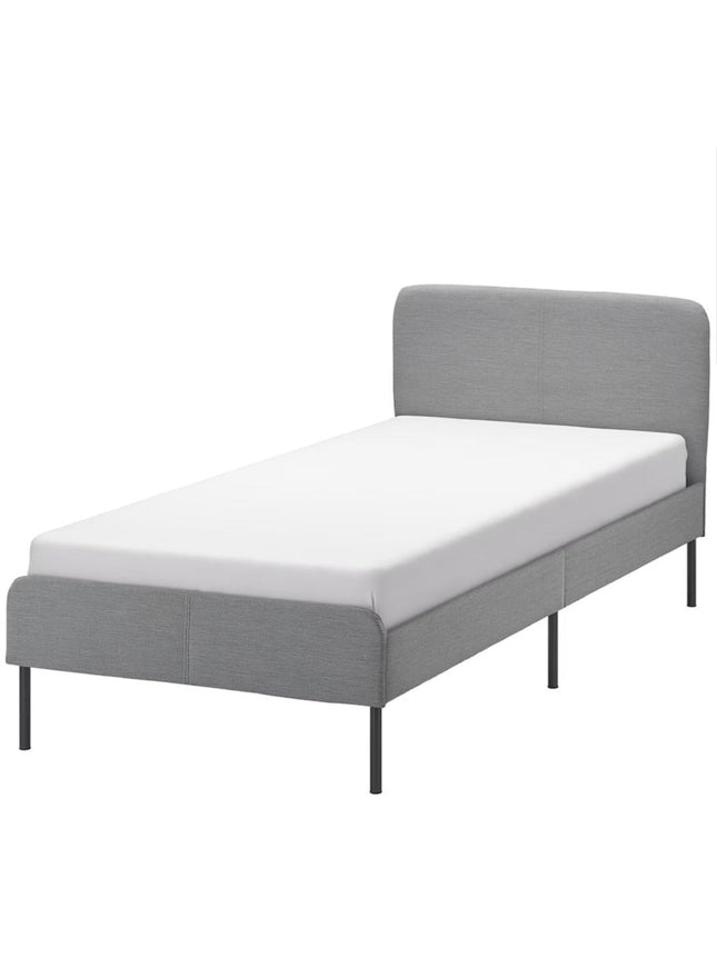 UNICORN Bed frame single bed gray 90x200cm length 206 cm width 94 cm