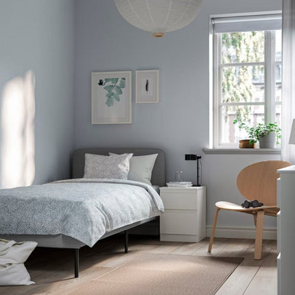 UNICORN Bed frame single bed gray 90x200cm length 206 cm width 94 cm