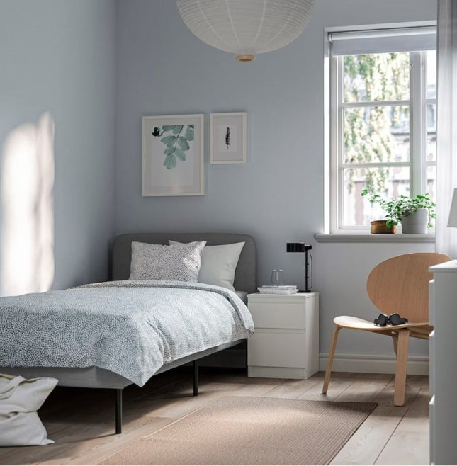 UNICORN Bed frame single bed gray 90x200cm length 206 cm width 94 cm