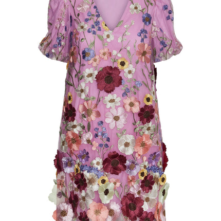 YAS Flowering dress pink