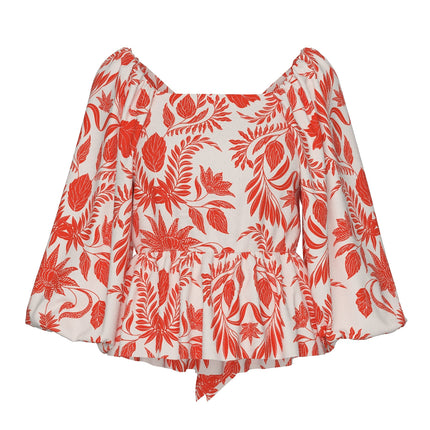 YAS Billie star blouse white new billie