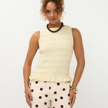 Ydence Top Diana Soft yellow