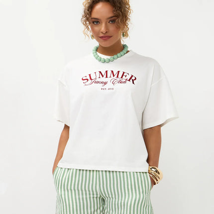 Ydence T-shirt Summer Sunday club brick red