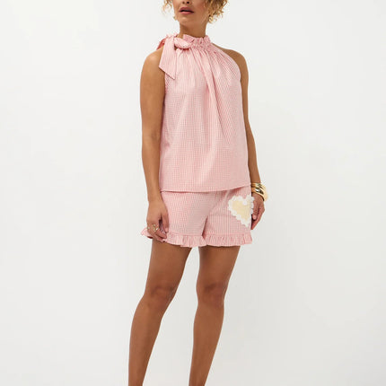 Ydence Top Kaylee pink check