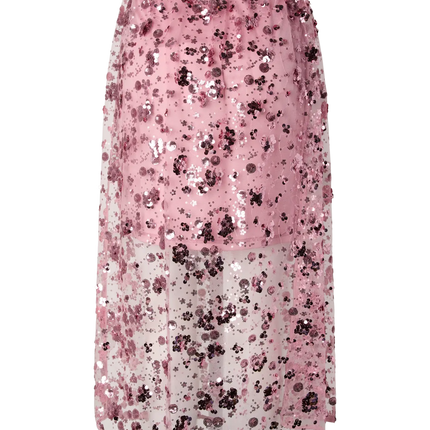 YAS Sequina long skirt orchid smoke