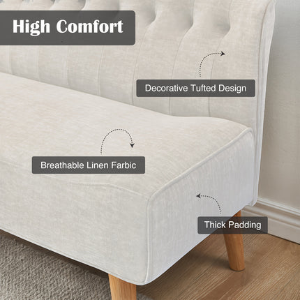 UNICORN Double Sofa 117cm Suitable for Living Room Bedroom Game Room Beige