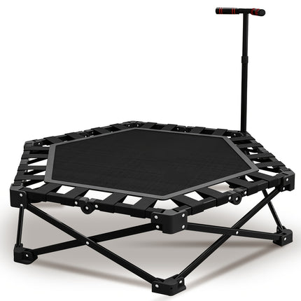 UNICORN Trampoline Indoor Foldable Mini Adult Springs Fitness Black