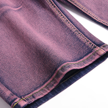 UNICORN Mens Pink Stretch Denim Bermuda Shorts Casual Style Stretch Fabric s m l xl xxl