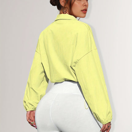 UNICORN Sports Zip-Up Stand Collar Jacket with Drawstring Hem Suitable for Running s m l