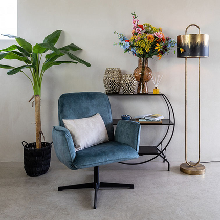 UNICORN Armchair velvet green 75x80x90