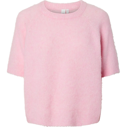 YAS Enya knit top pink