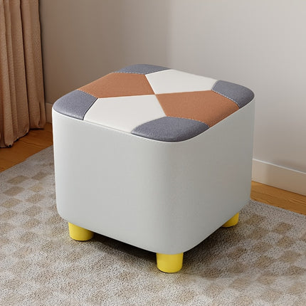 UNICORN Wood Stool Orange Gray White Blue Yellow