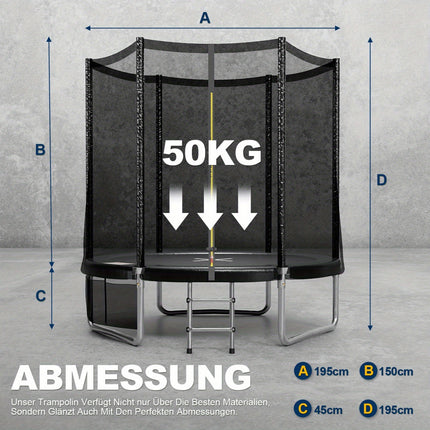 UNICORN Outdoor Trampoline Available in Diameters of 183/228/305/366/427 CM