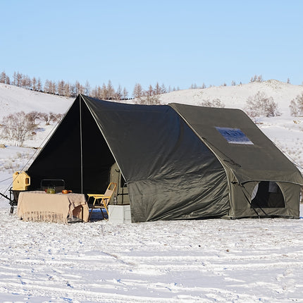 UNICORN Inflatable Tent with a Sunroof, Quick Setup Inflatable Tent with Pump Khaki Green