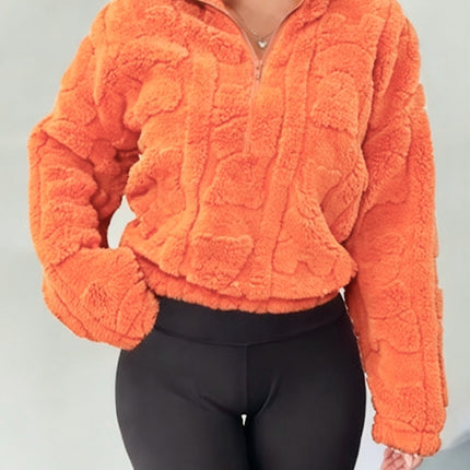 UNICORN Women'S Fashion Long Sleeve Short Plush Jacket s m l xl xxl