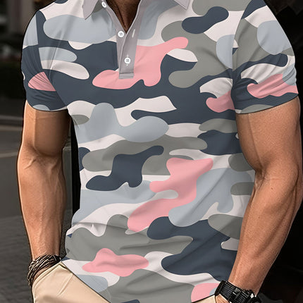 UNICORN Short-Sleeved Polo Shirt Fashion Golf Shirt Pink Gray Camouflage s m l xl xxl xxxl