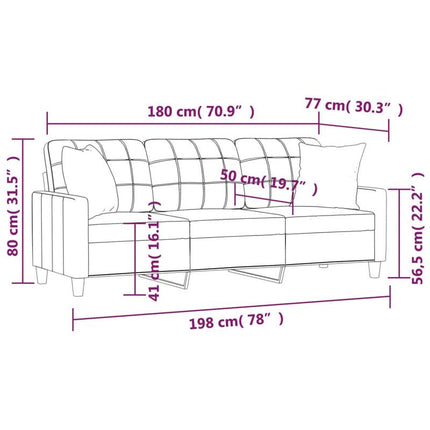 UNICORN Living Room Sofa, Sofa Bed, Decorative Chair Set, 3-seater