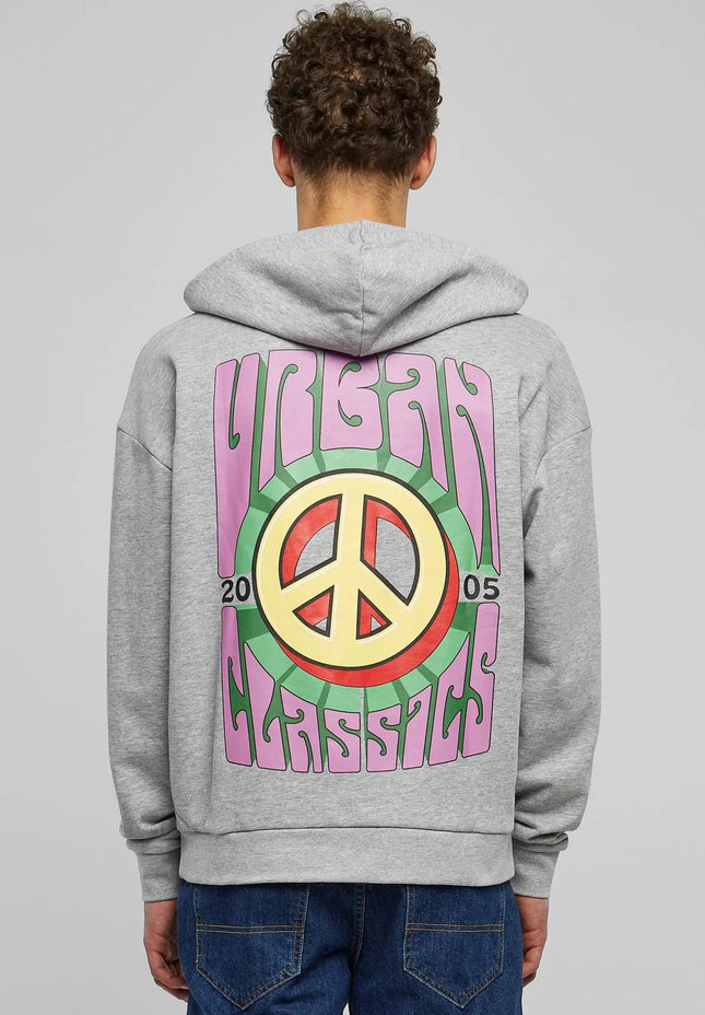 UNICORN Big peace hoody Hoodie grey XS S M L XL XXL