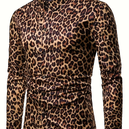 UNICORN Men's Casual Shirt with Geometric Pattern Polyester, Machine Washable s m l xl xxl