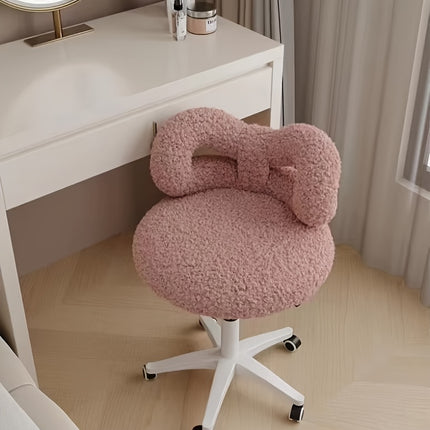 UNICORN Elegant Makeup Chair with Adjustable Height white pink yellow light gray blue