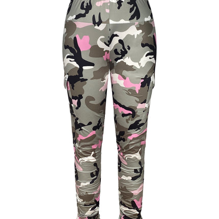 UNICORN Camo Print High-Waist Leggings with Side Pockets for Women s m l xl xxl