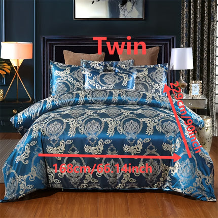 UNICORN Luxury European Jacquard Satin High-Quality Duvet Cover Three-Piece Set
